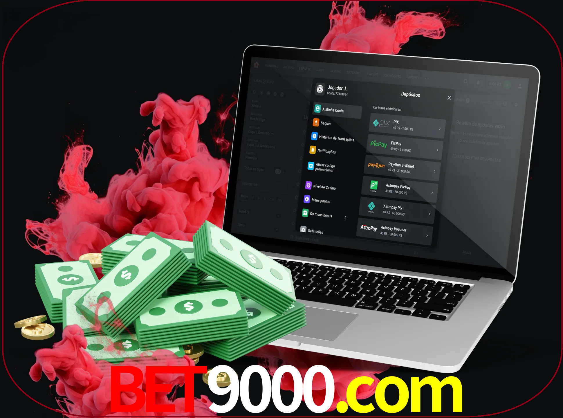 Para efetuar um depósito na sua conta bet9000, basta escolher o método de depósito e especificar o montante.
