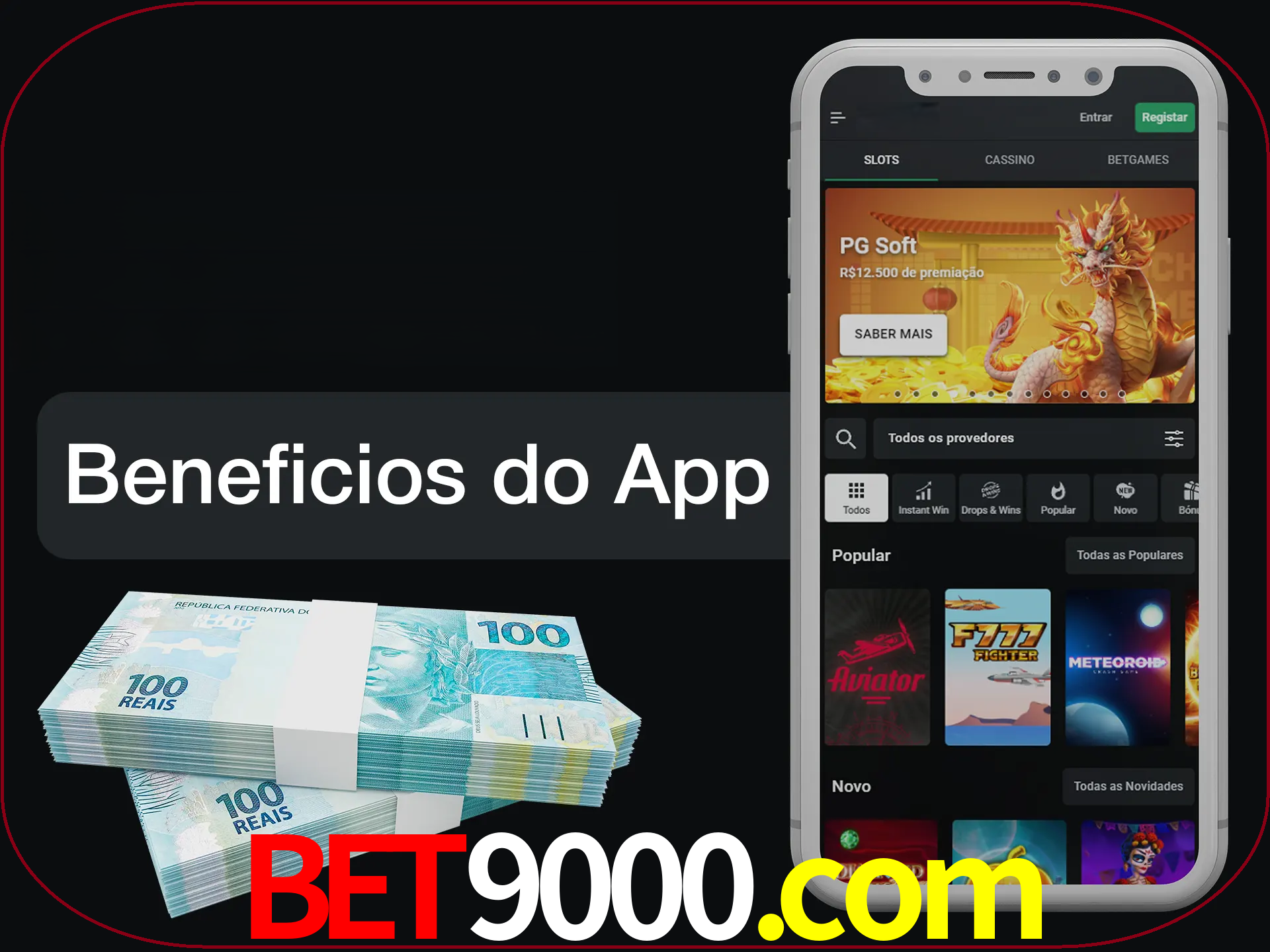 Obtenha todos os benefícios usando o aplicativo.