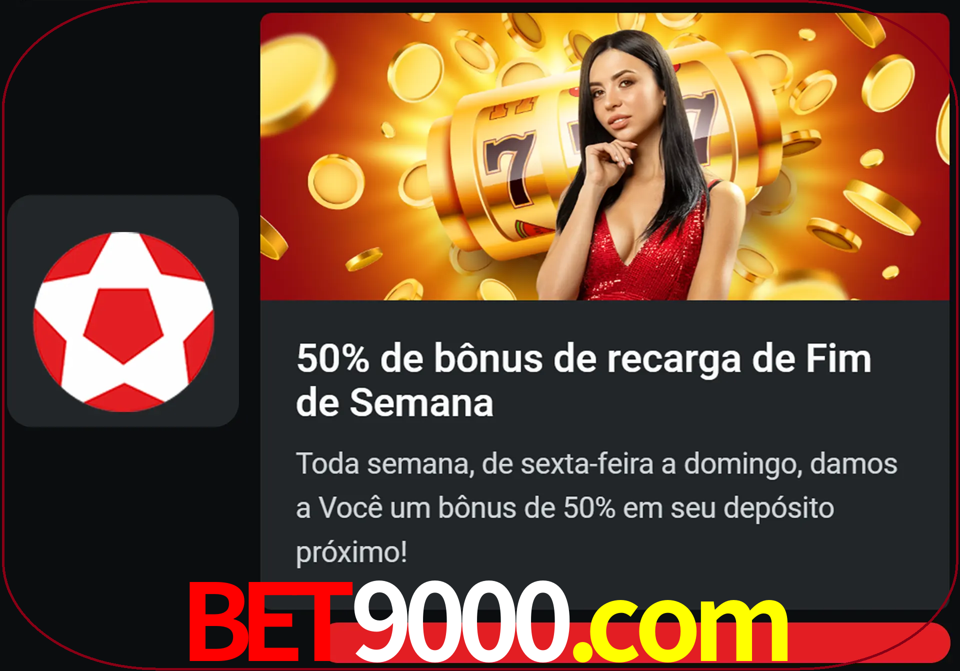 Volte a cada semana para receber novos bônus em dinheiro.