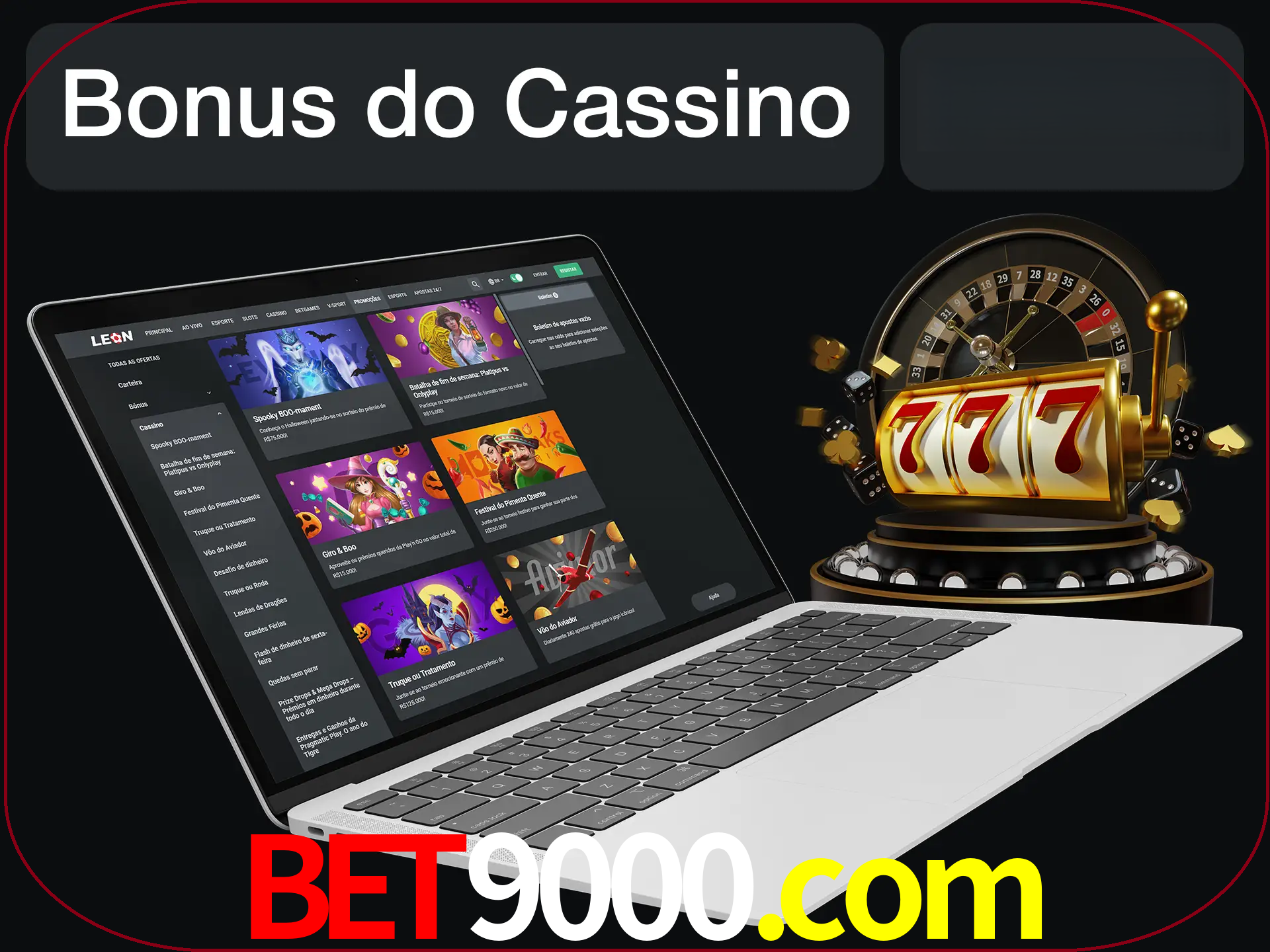 Use o bônus do cassino para começar melhor.